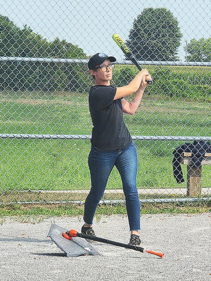 A batter makes a big hit